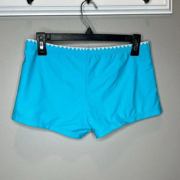 Beachsissi Two Piece Bathing Suit with Shorts Marbled Watercolor Design Medium - Picture 9 of 10